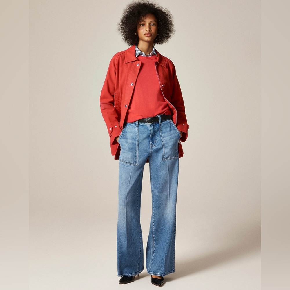 J.Crew camp pocket wide leg jeans